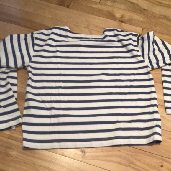 Everlane Blue and White Striped Top - Picture 4 of 8